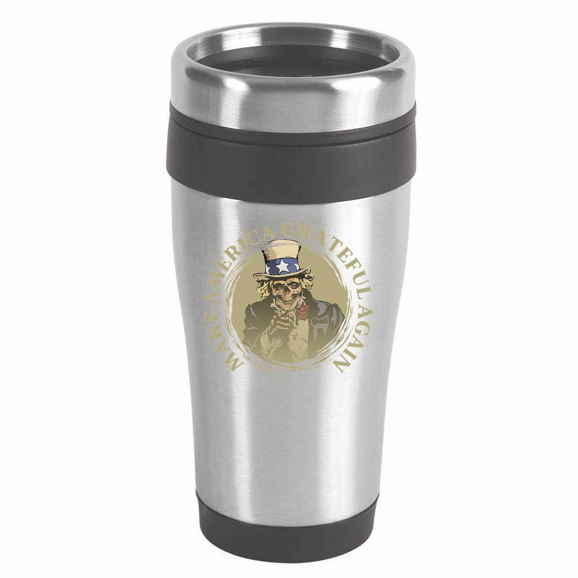 Vintage Design Uncle Sam Retro Make America Grateful Again 16oz Travel Tumbler