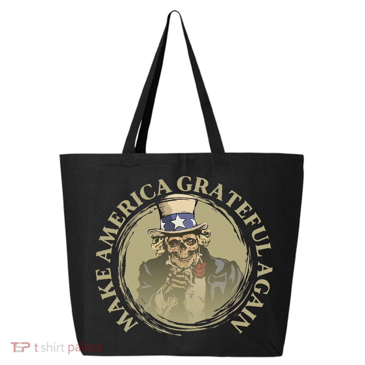 Vintage Design Uncle Sam Retro Make America Grateful Again 25L Jumbo Tote
