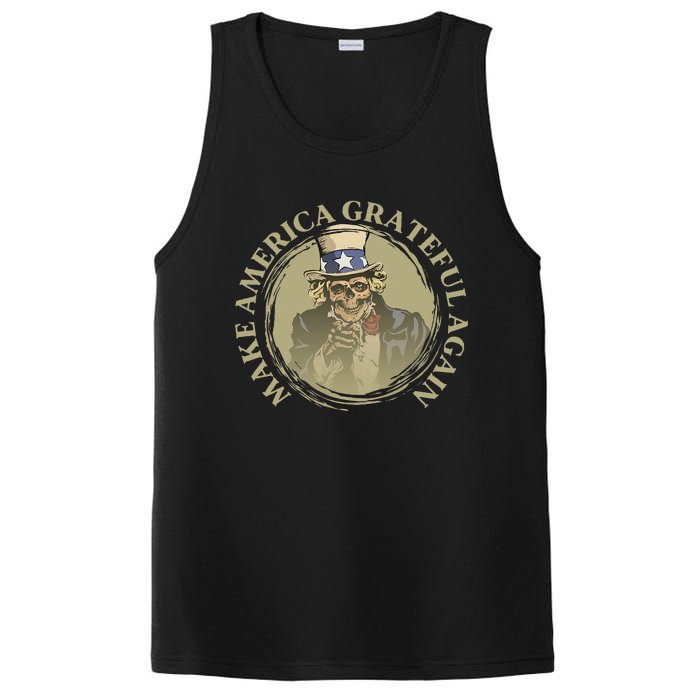 Vintage Design Uncle Sam Retro Make America Grateful Again PosiCharge Competitor Tank