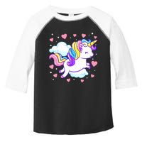 Valentines Day Unicorn Hearts Rainbow Toddlers Teacher Toddler Fine Jersey T-Shirt