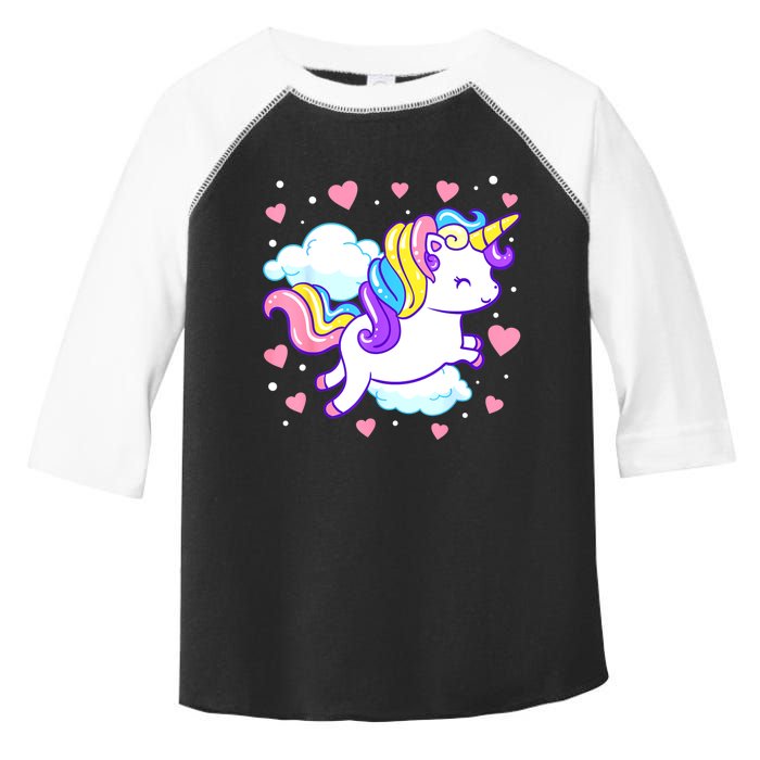 Valentines Day Unicorn Hearts Rainbow Toddlers Teacher Toddler Fine Jersey T-Shirt