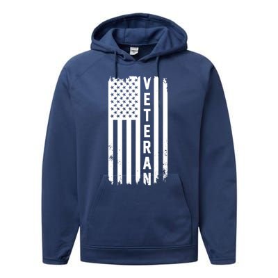 Veterans Day Us Flag Armed Forces Military Retired Gift Performance Fleece Hoodie