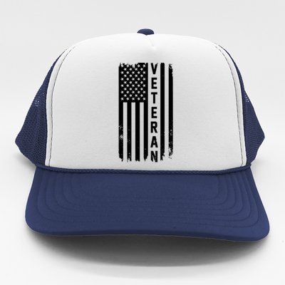 Veterans Day Us Flag Armed Forces Military Retired Gift Trucker Hat