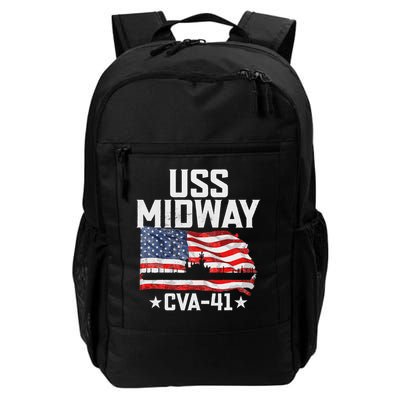 Veterans Day Uss Midway Cva 41 Aircraft Carrier Daily Commute Backpack