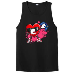 Valentines Day Video Game Dabbing Heart Gamer Gift PosiCharge Competitor Tank