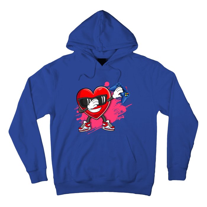 Valentines Day Video Game Dabbing Heart Gamer Gift Hoodie