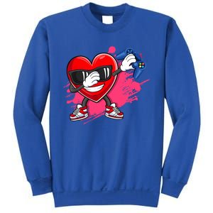 Valentines Day Video Game Dabbing Heart Gamer Gift Sweatshirt