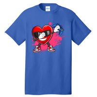 Valentines Day Video Game Dabbing Heart Gamer Gift Tall T-Shirt