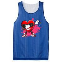 Valentines Day Video Game Dabbing Heart Gamer Gift Mesh Reversible Basketball Jersey Tank