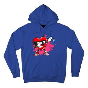 Valentines Day Video Game Dabbing Heart Gamer Gift Tall Hoodie