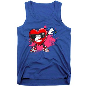 Valentines Day Video Game Dabbing Heart Gamer Gift Tank Top