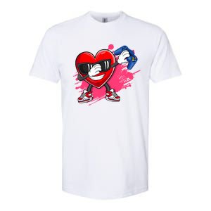 Valentines Day Video Game Dabbing Heart Gamer Gift Softstyle CVC T-Shirt