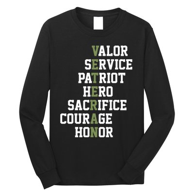 Veterans Day Veterans Thank You For Your Service Long Sleeve Shirt