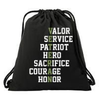 Veterans Day Veterans Thank You For Your Service Drawstring Bag