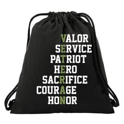 Veterans Day Veterans Thank You For Your Service Drawstring Bag