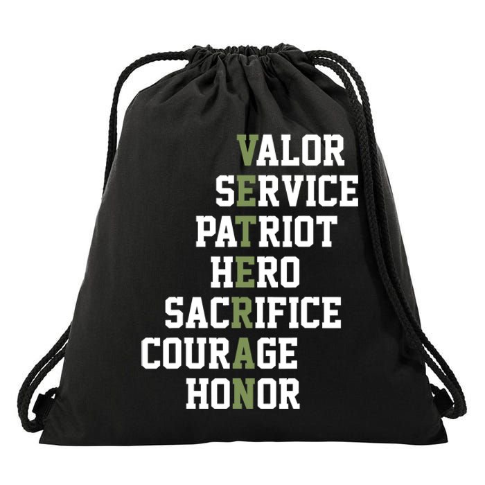 Veterans Day Veterans Thank You For Your Service Drawstring Bag