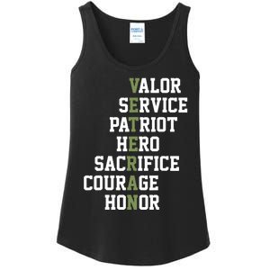 Veterans Day Veterans Thank You For Your Service Ladies Essential Tank