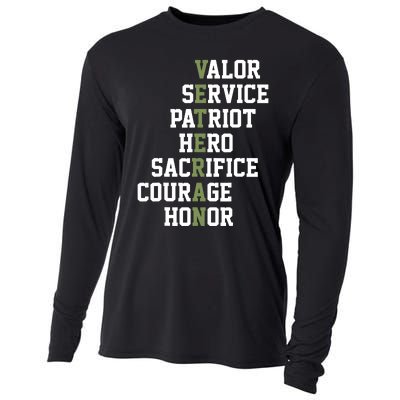 Veterans Day Veterans Thank You For Your Service Cooling Performance Long Sleeve Crew