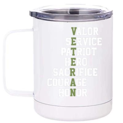 Veterans Day Veterans Thank You For Your Service 12 oz Stainless Steel Tumbler Cup