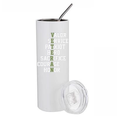 Veterans Day Veterans Thank You For Your Service Stainless Steel Tumbler