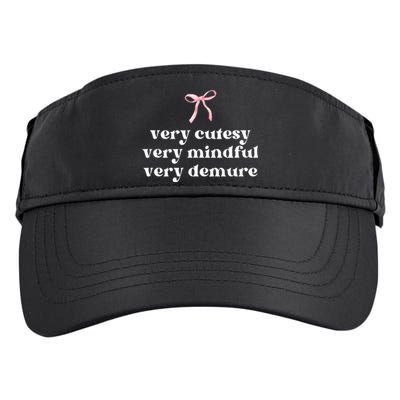 Very Demure Very Mindful Very Cutesy Adult Drive Performance Visor