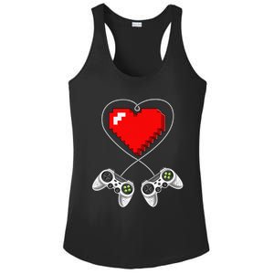 Valentine's Day Video Game Controller Heart Gamer Gifts Ladies PosiCharge Competitor Racerback Tank