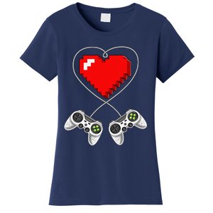 Valentine's Day Video Game Controller Heart Gamer Gifts Women's T-Shirt