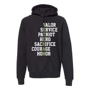 Veterans Day Veterans Thank You For Your Service Premium Hoodie