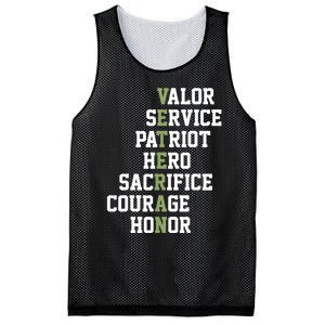 Veterans Day Veterans Thank You For Your Service Mesh Reversible Basketball Jersey Tank