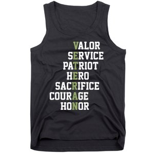 Veterans Day Veterans Thank You For Your Service Tank Top