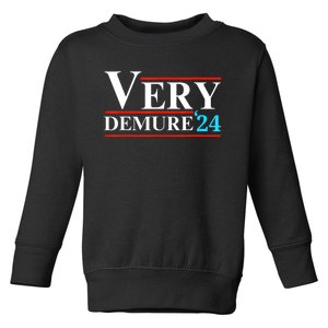 Very Demure Very Mindful Very Cutesy Trending 2024 Toddler Sweatshirt