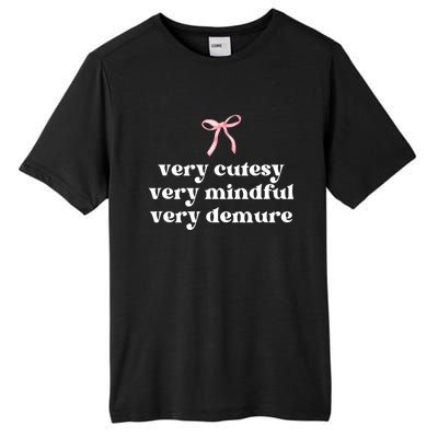 Very Demure Very Cutesy Very Mindful Tall Fusion ChromaSoft Performance T-Shirt