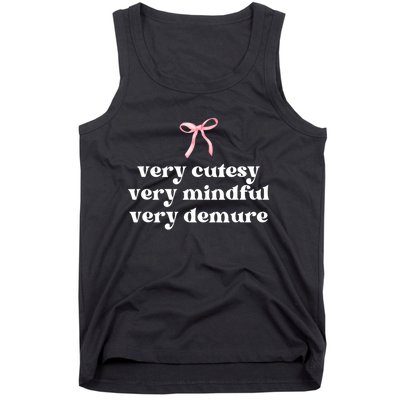 Very Demure Very Cutesy Very Mindful Tank Top