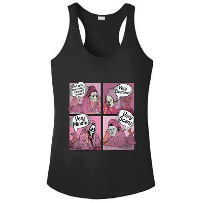 Very Demure Very Minful Very Scary Meme Halloween Ladies PosiCharge Competitor Racerback Tank