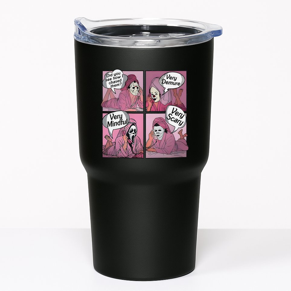 Very Demure Very Minful Very Scary Meme Halloween Tumbler