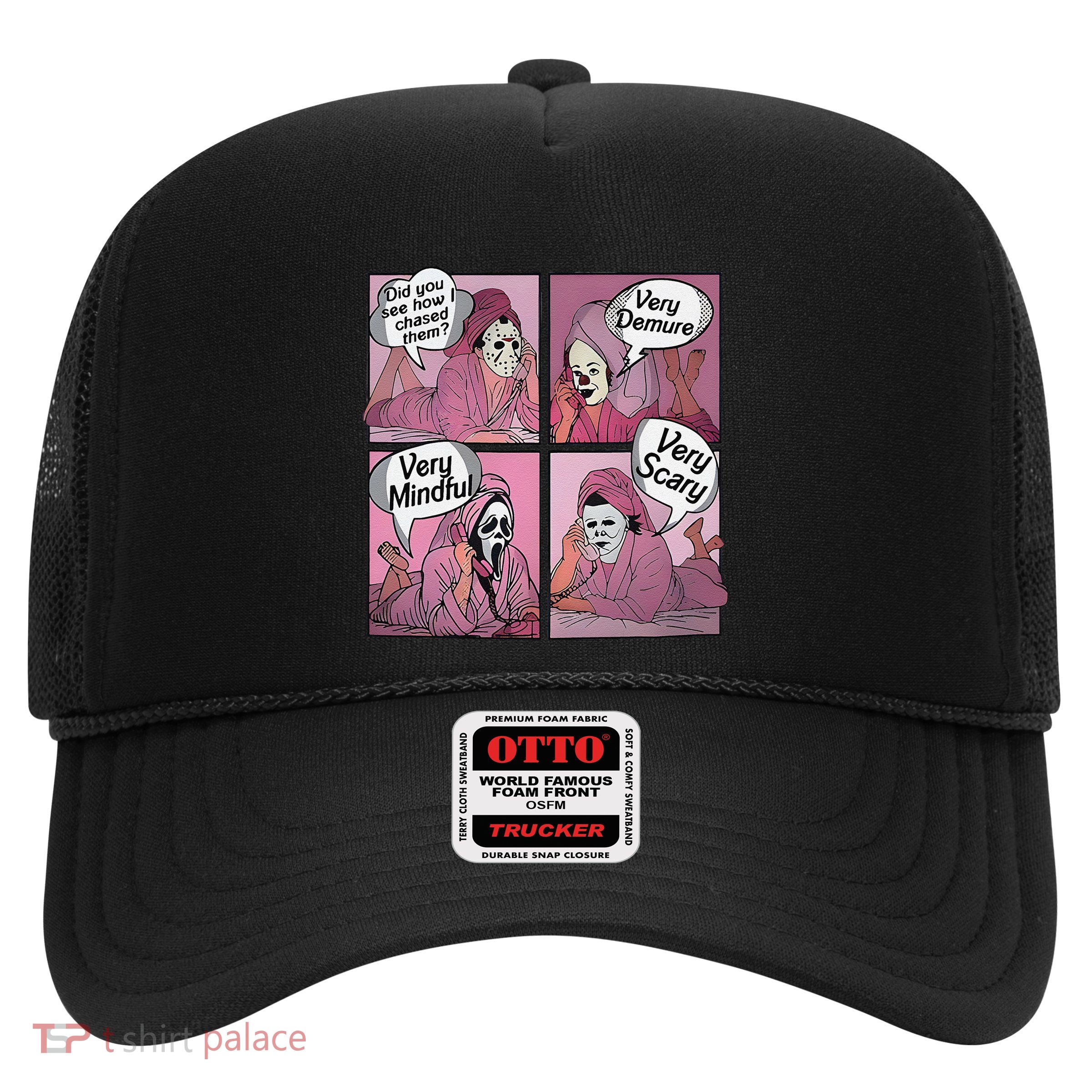Very Demure Very Minful Very Scary Meme Halloween Trucker Hat