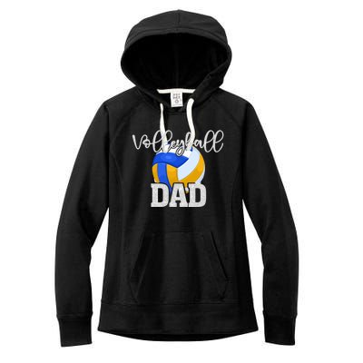 Volleyball Dad Vintage Volleyball Family Matching Great Gift Women's Fleece Hoodie