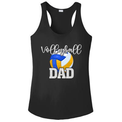 Volleyball Dad Vintage Volleyball Family Matching Great Gift Ladies PosiCharge Competitor Racerback Tank