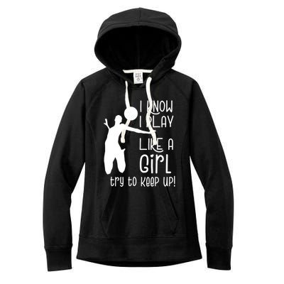 Volleyball Daughter Volleyball Cool Gift Women's Fleece Hoodie