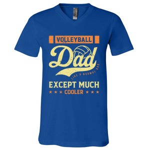 Volleyball Dad Volleyball Cute Gift For The Supportive Dad Great Gift V-Neck T-Shirt