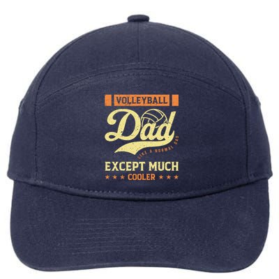 Volleyball Dad Volleyball Cute Gift For The Supportive Dad Great Gift 7-Panel Snapback Hat