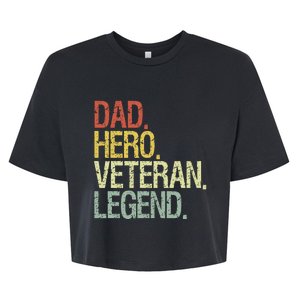 Veteran Dad Bella+Canvas Jersey Crop Tee