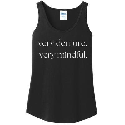 Very Demure Very Mindful Funny Trend Ladies Essential Tank