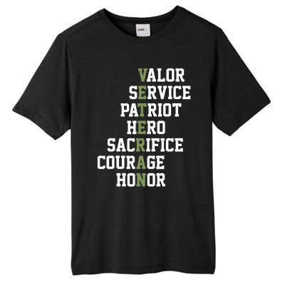 Veterans Day Veterans Thank You For Your Service Tall Fusion ChromaSoft Performance T-Shirt