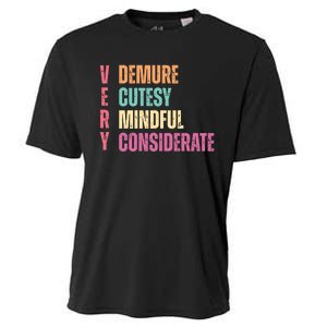 Very Demure Very Cutesy Very Mindful Very Considerate Cooling Performance Crew T-Shirt