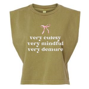 Very Demure Very Mindful Very Cutesy Garment-Dyed Women's Muscle Tee