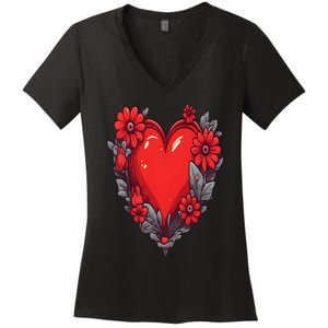 Valentines Day Women's V-Neck T-Shirt