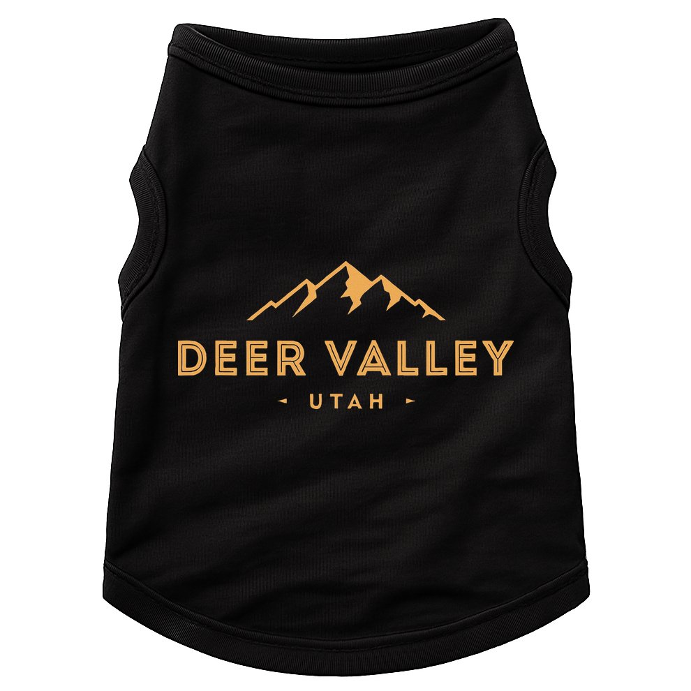 Vintage Deer Valley Ut Retro Mountain Utah Souvenir Doggie Tank