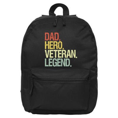 Veteran Dad 16 in Basic Backpack