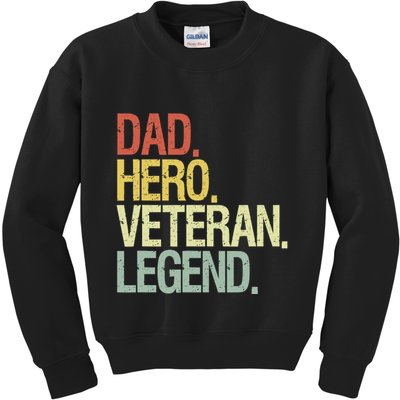 Veteran Dad Kids Sweatshirt